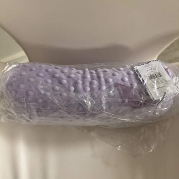 Sonoma Lavender Spa Bolster Neck Roll in Classic Lilac Dots Purple Heatable NEW - Picture 12 of 16
